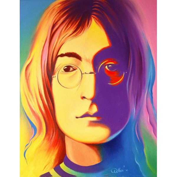 John Lennon Full Colors Diamond Painting Kit - DIY