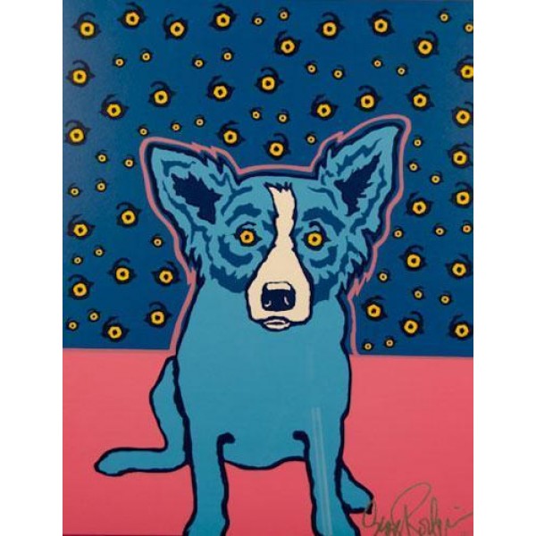 Blue Dog Diamond Painting Kit - DIY