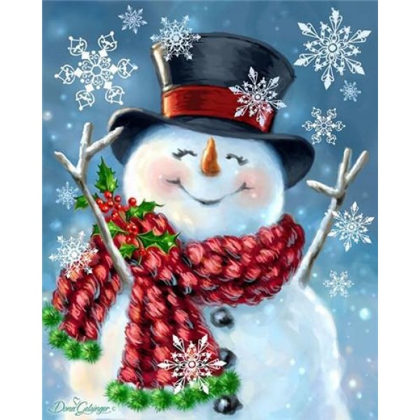 Snowman Christmas Diamond Painting Kit - DIY