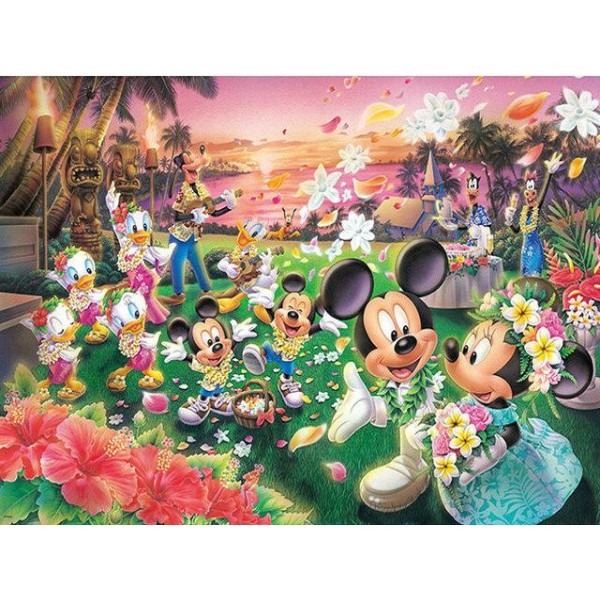 Mickey And Minnie Hawaii Diamond Painting Kit - DIY